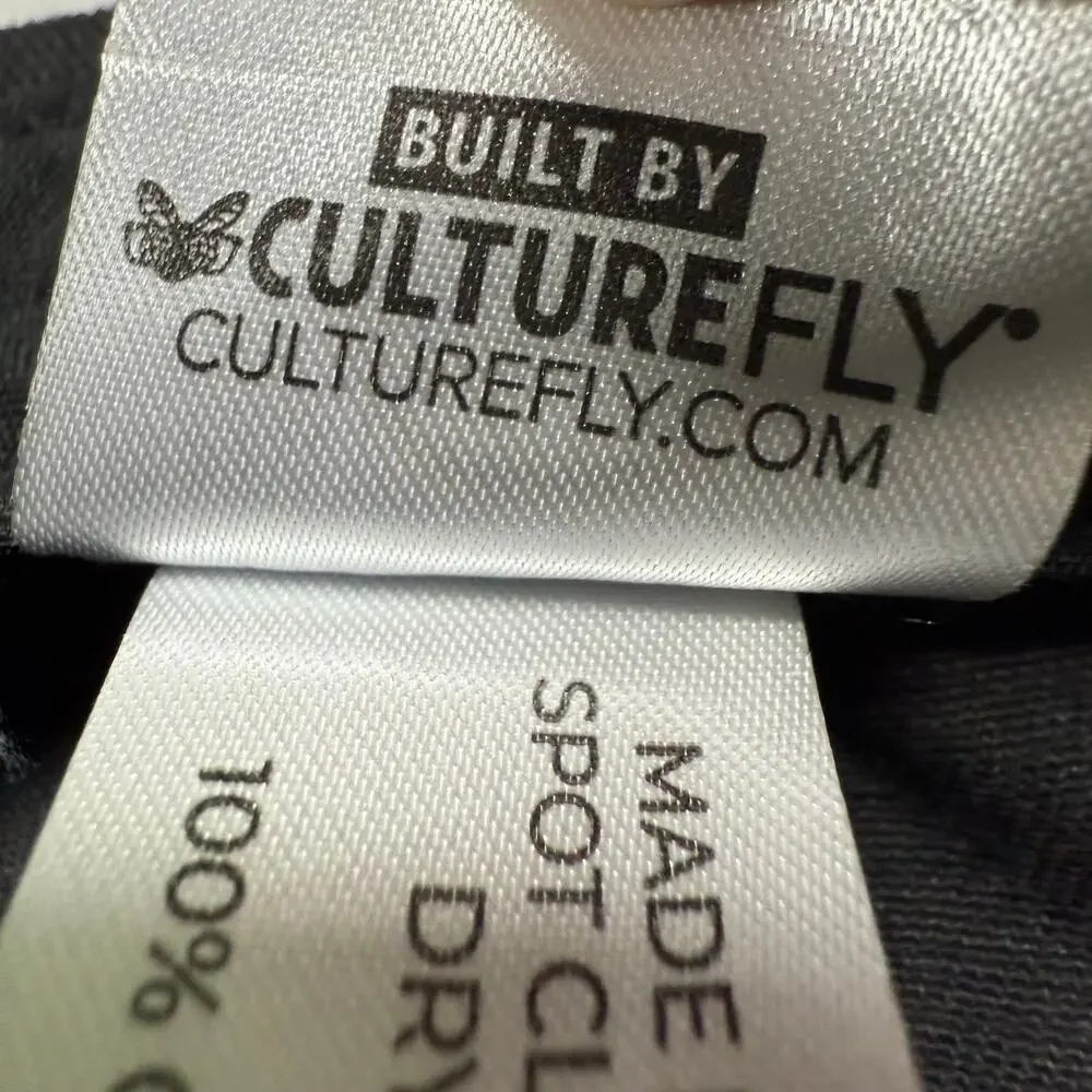 Culture Fly Demon Slayer Hat Baseball Cap Fitted Hat Black Adjustable Back OS